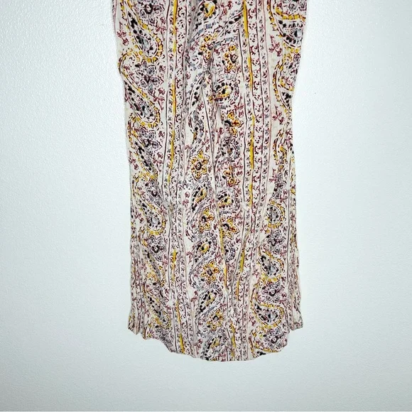 Billabong Womens Cream Floral Pull-On Flare Leg Stretch Pants Size S - Picture 7 of 9